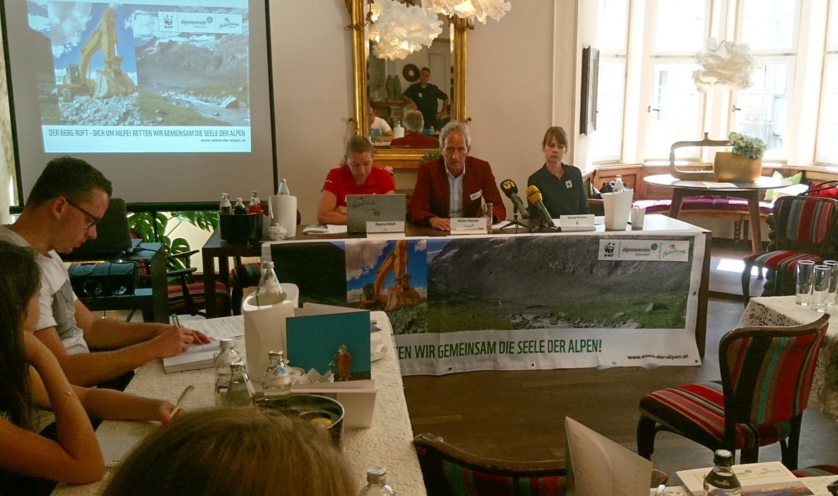 Alpenverein AT (@oeav) on Twitter photo "In Österreich fehlt die Verbindlichkeit, Erschließungsprojekte zu stoppen, bevor es für der letzten unberührten Naturräume endgültig zu spät ist." Robert Renzler, Generalsekretär des Österr. Alpenvereins. #SeelederAlpen #PK seele-der-alpen.at <a href="/wwfaustria/">WWF Austria</a> <a href="/NaturfreundeAT/">Naturfreunde Austria</a> "In Österreich fehlt die Verbindlichkeit, Erschließungsprojekte zu stoppen, bevor es für der letzten unberührten Naturräume endgültig zu spät ist." Robert Renzler, Generalsekretär des Österr. Alpenvereins. #SeelederAlpen #PK seele-der-alpen.at <a href="/wwfaustria/">WWF Austria</a> <a href="/NaturfreundeAT/">Naturfreunde Austria</a>