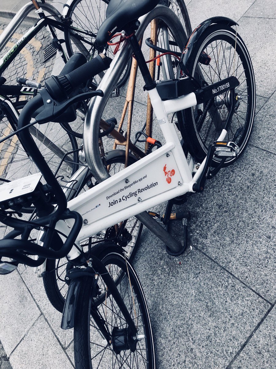 npr0's tweet photo. Just completed my first @Dub_Bleeper journey. Very simple to use. Bike was good quality. Saved me 15 mins on my commute by not having to walk to my nearest #dublinbikes station. @dublincycling https://t.co/47P5hVuIm8