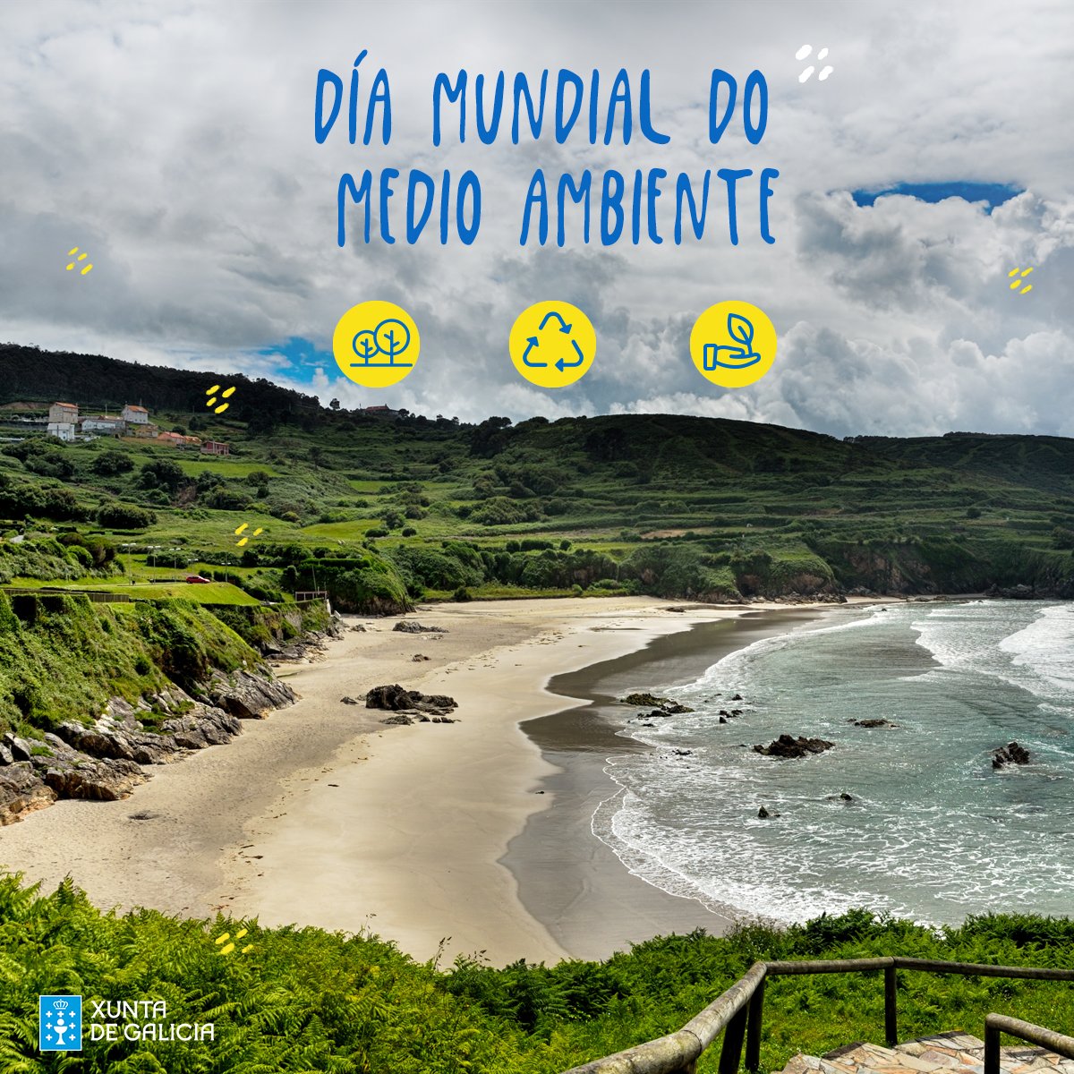 Manter Galicia así de verde, de bonita e de limpa é cousa de tod@s. Pon da túa parte! 💪 #DíaMundialDoMedioambiente #DíaMundialDelMedioAmbiente
