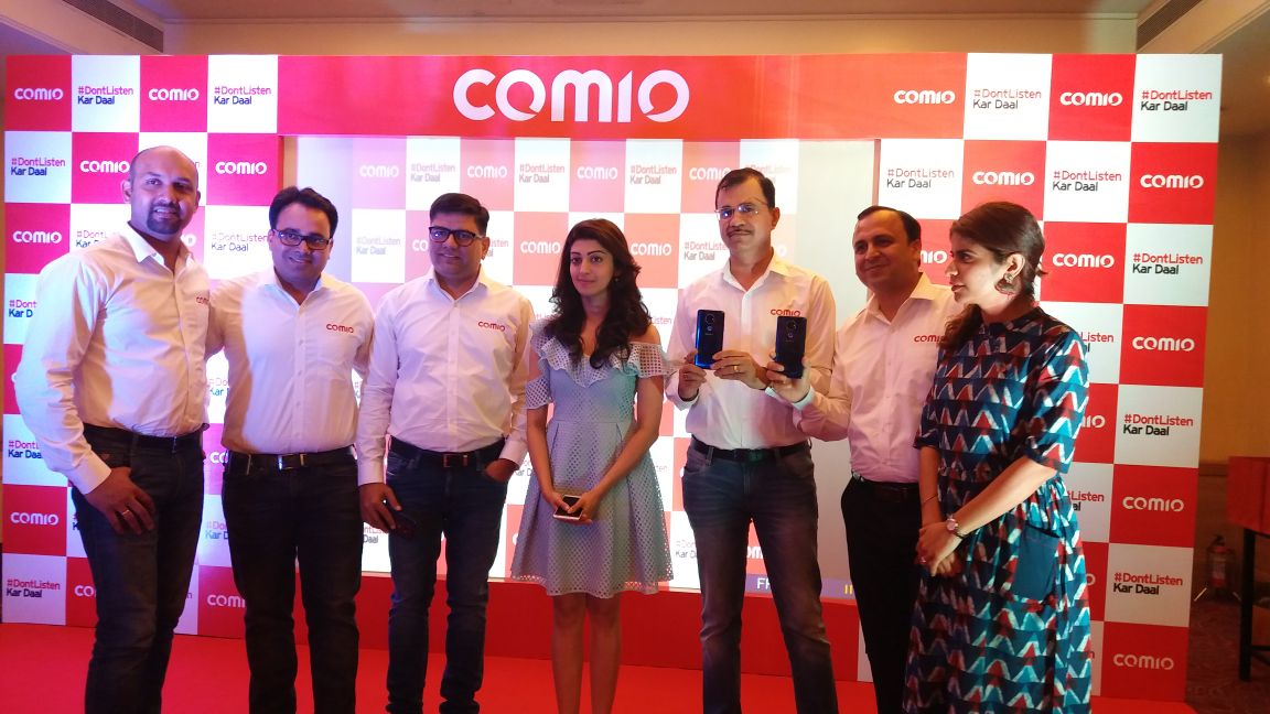 popcorn553's tweet image. . @pranitasubhash at #ComioX1Note Launch in Hyderabad