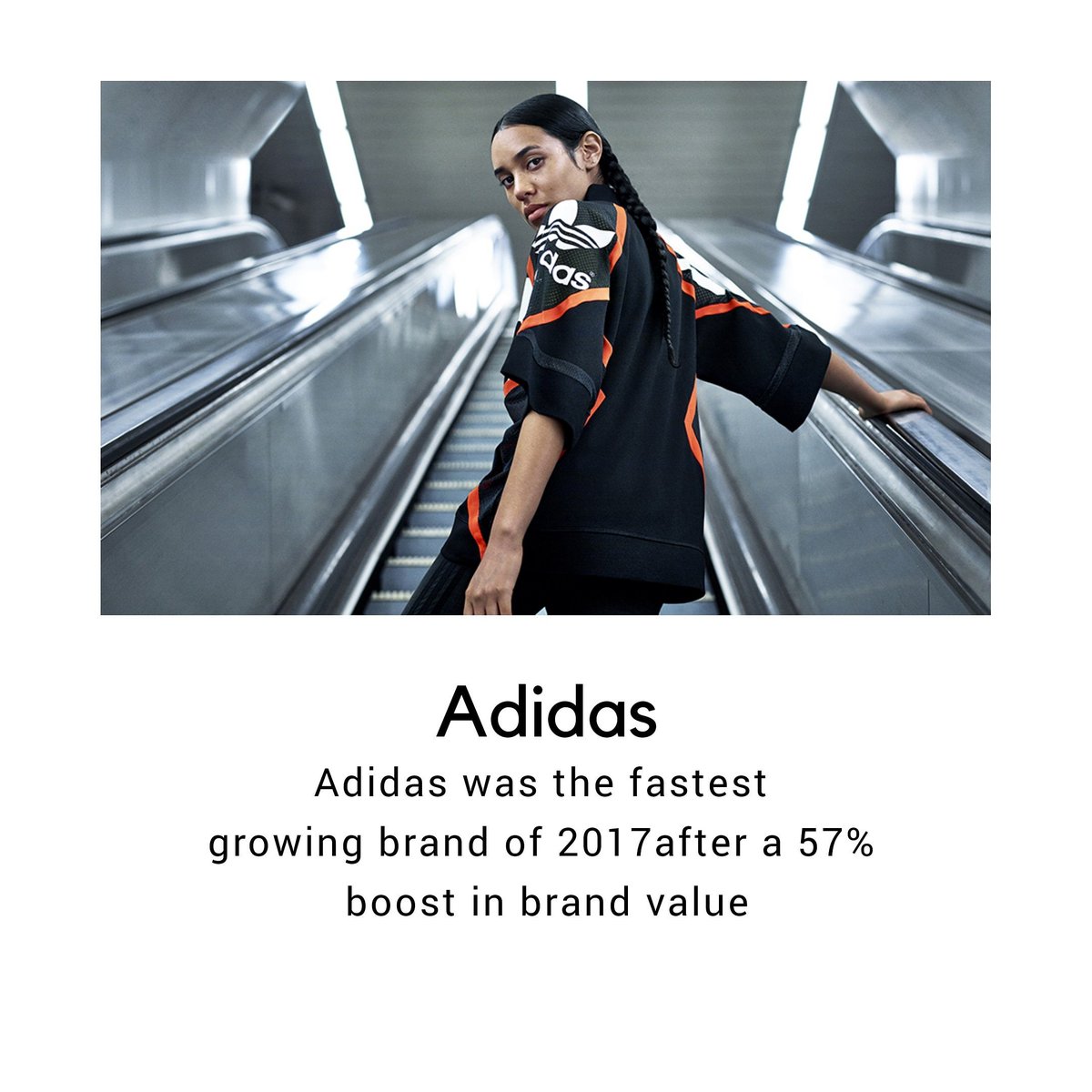 Viixstudios's tweet photo. 💡Adidas enters the top100 most valuable brands for the first time this year, having increased its brand value by 50% to 12.5b, taking it to the 100th spot in Kantar Millward Browns brands list. 
-

#branding #marketingtips #adidas https://t.co/c40srtsNfm