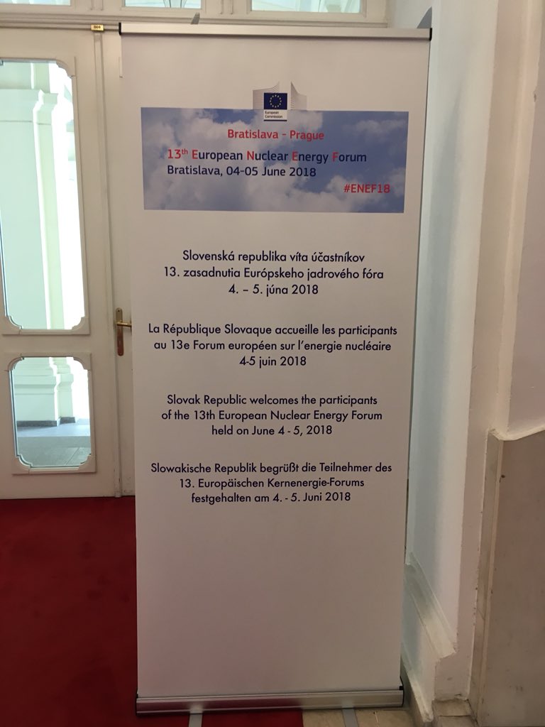 LangevinLc's tweet photo. Can the #nuclear contribute to a low-carbon #energy mix? Interpreting the debates in Bratislava with the #europeancommission #ENEF18 https://t.co/V1vWcmbwro