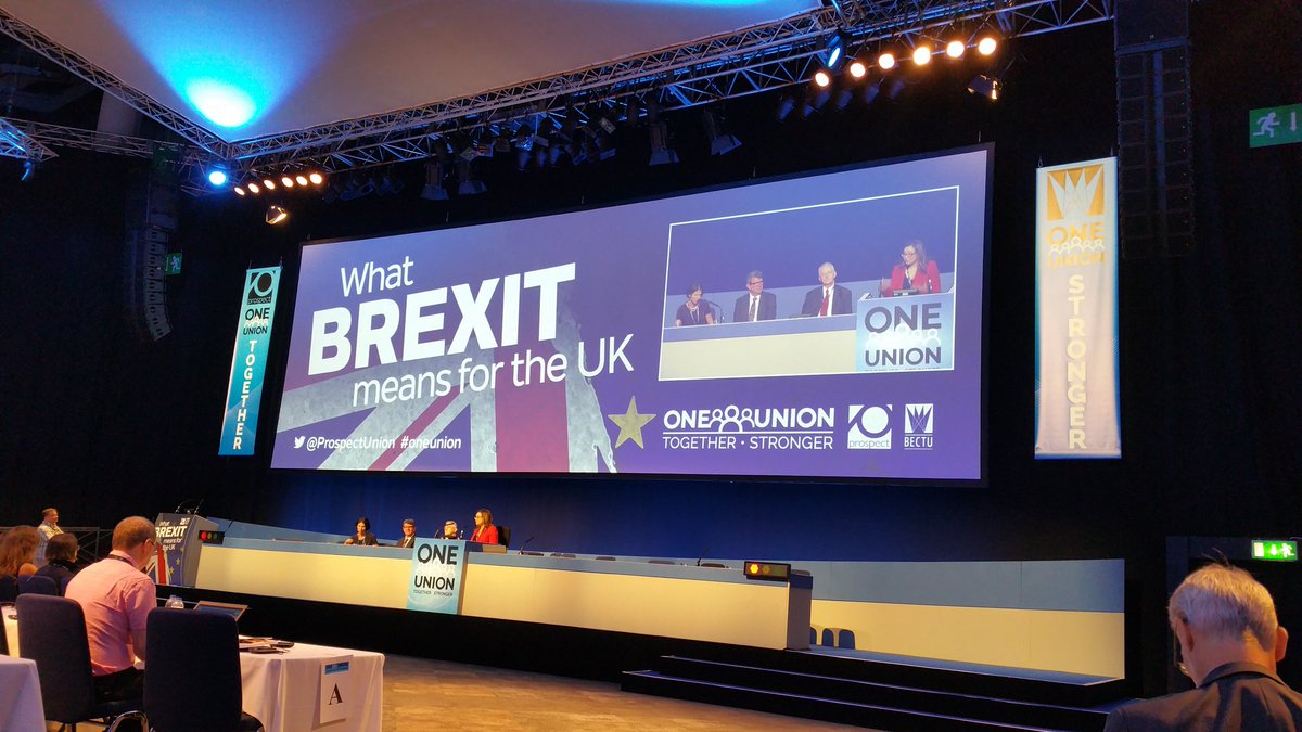 amy_blue82's tweet photo. "Let's be honest, it's a mess" @hilarybennmp in Brexit panel debate at @ProspectUnion @bectu national conference #oneunion https://t.co/CdmFi0flXf