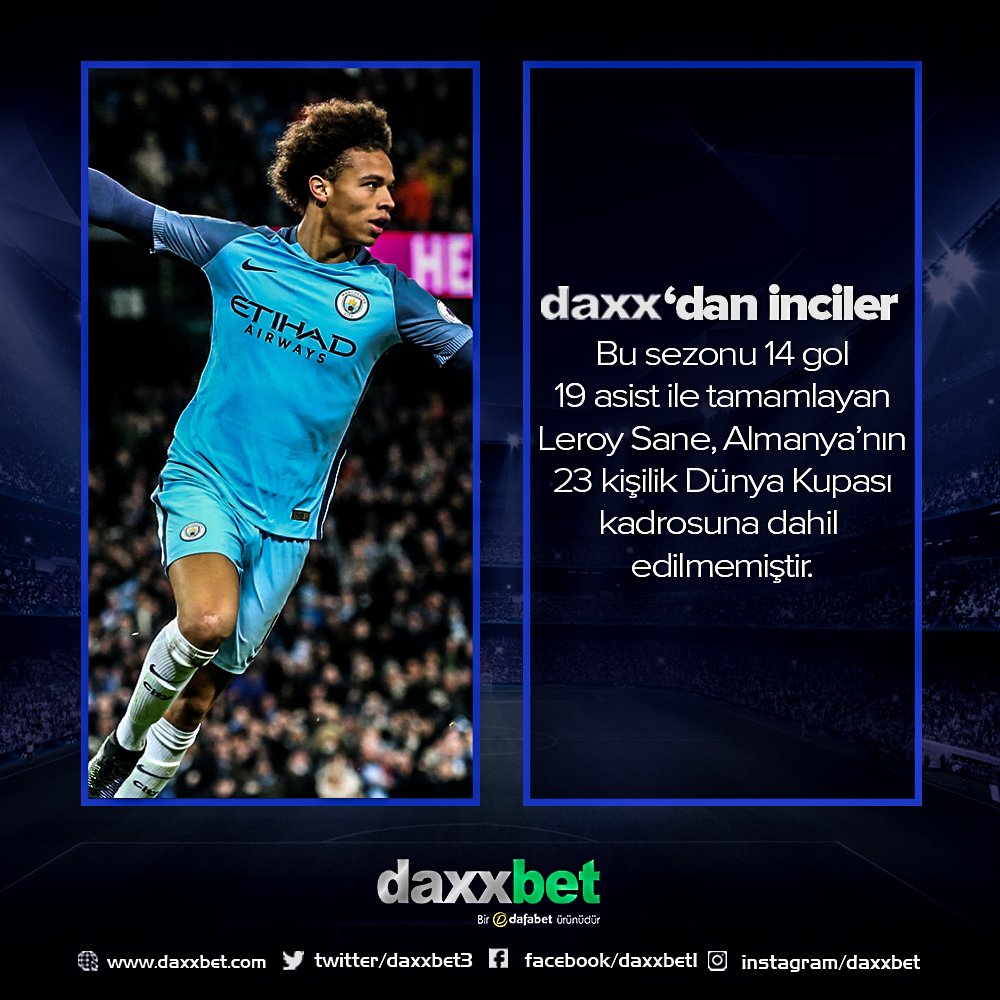 Hemen Oyna Sende Kazan daxxbet.com #PremierLeague #scotlandpremiership #Bundesliga #LaLiga #LaLiga #superlig #Ligue1 #uefachampionsleague #bettingtips #betting #Casino #WorldCup2018 #Russia #France #Spain #England #Portugal #Italy #Nigeria #Germany #LeroySane #Sane
