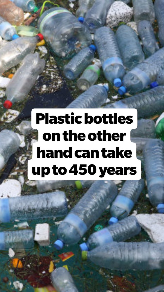 Transparency MV on Twitter "Plastic bottles can take up to 450 years
