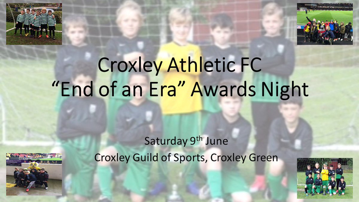 croxleyathfc's tweet photo. Looking forward to our final ever Awards Night at Croxley Guild on Saturday 9th June. It's been an absolute pleasure coaching them and seeing them develop into brilliant players and lovely boys.  #croxleygreen #croxleyguild #croxleyathletic https://t.co/jGUjcjPXjL