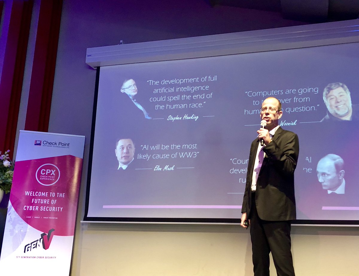 markusevic's tweet photo. #CPXnl Is AI the Silver Bullet in Cyber Security with Tal Eisner, Head of Product Marketing Threat Prevention
#CPX360 #CheckPointSW #CyberSecurity #Infinity #Cloud #Mobile #Network https://t.co/zPsodrNQrV
