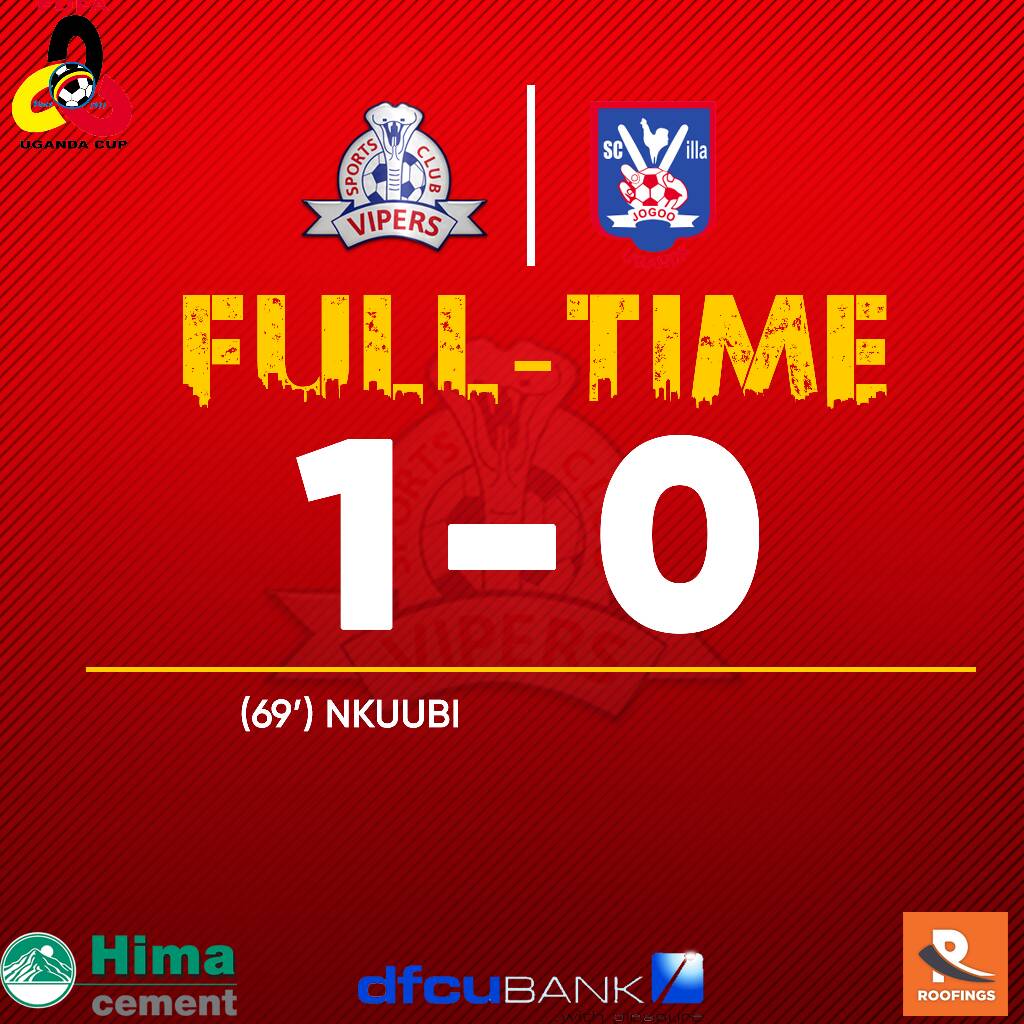 VipersSC's tweet photo. #StanbicUgandaCup Vipers advance to the finals of the 2018 Stanbic Uganda Cup &amp; will face KCCA FC on Saturday in Bukeda... https://t.co/Sj9GjrgoNV