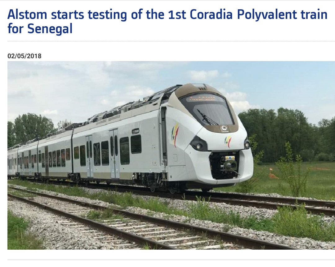 MLuste's tweet image. Šogad uz Alžīrijas un Senegālas sliežu ceļiem beidzot parādījušies franču ātrvilcieni. #coradia