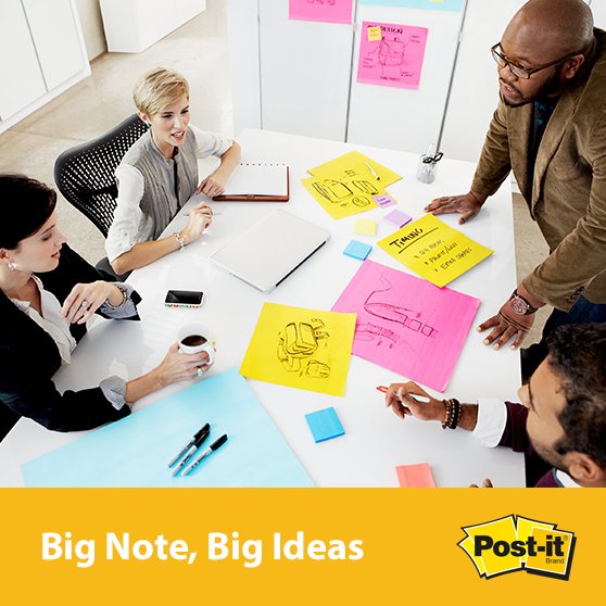 CP_Spicers's tweet image. Big ideas need Big Post-it Notes! Perfect for group collaborations or visualising your ideas better #BigNotes