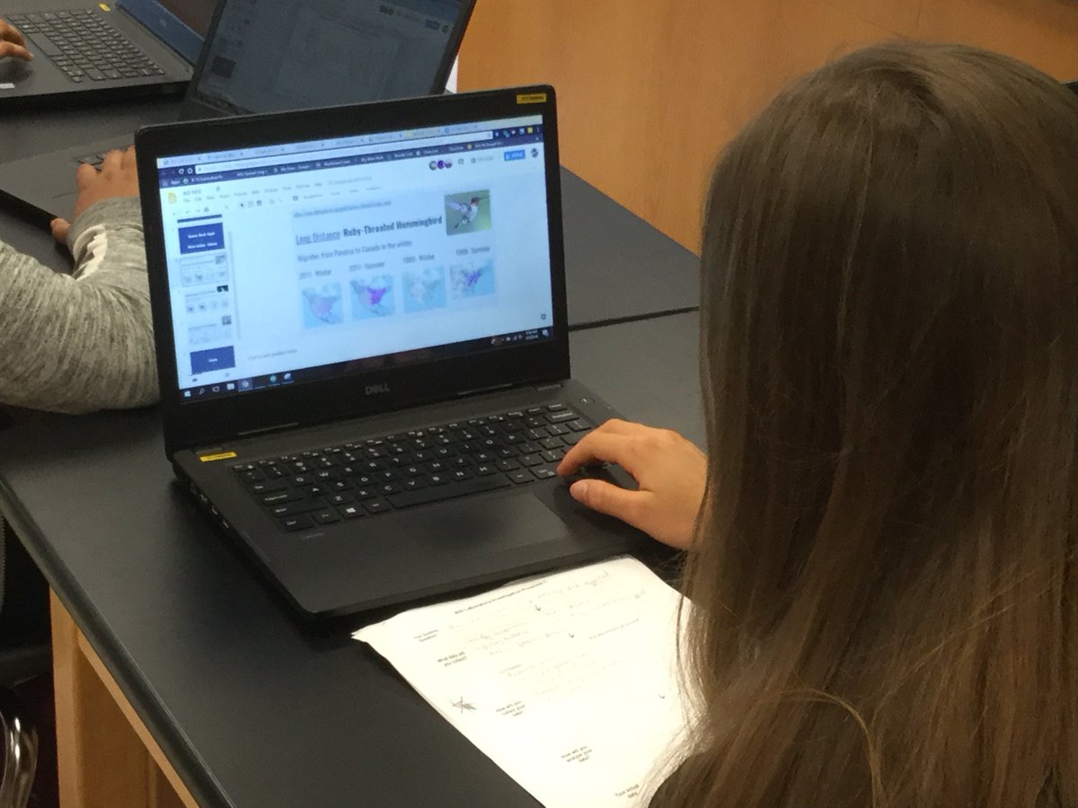 mrsgibson80's tweet photo. Investigating to see if there is a relationship between climate change and bird migration patterns using eBird and NOAA interactive data maps using argument driven inquiry methods. @ArgumentDriven #NASDLearns #1:1 #biolove https://t.co/gYzHk1tA8P