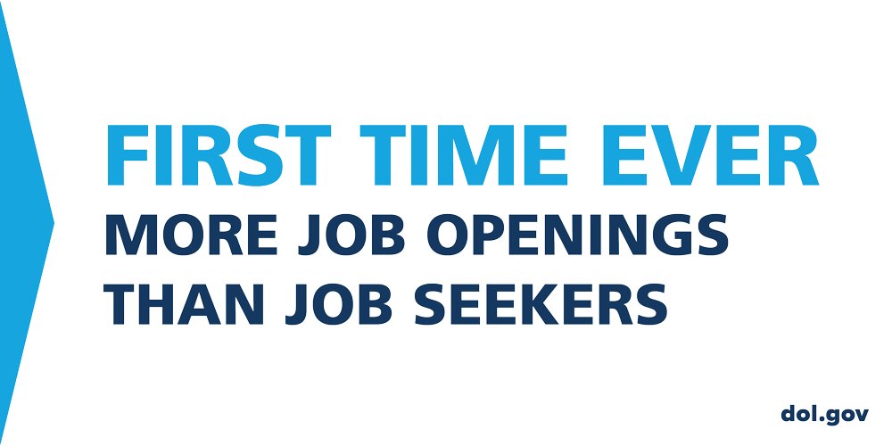 First Time Ever: More Job Openings Than Joe Seekers