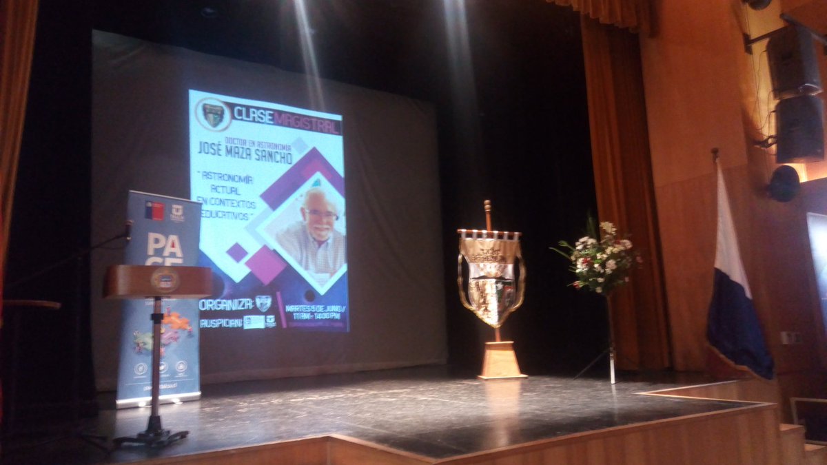 PACE_UTalca's tweet photo. Hoy el Equipo #PACEUTalca se trasladó hasta Parral para el cierre del Proyecto Participativo del Liceo Federico Heise Marti 🙌
El invitado especial será el Doctor en Astronomía José Maza Sancho 👏 con su gran Clase Magistral "Astronomía Actual en Contextos Educativos" https://t.co/rk36TPDqor