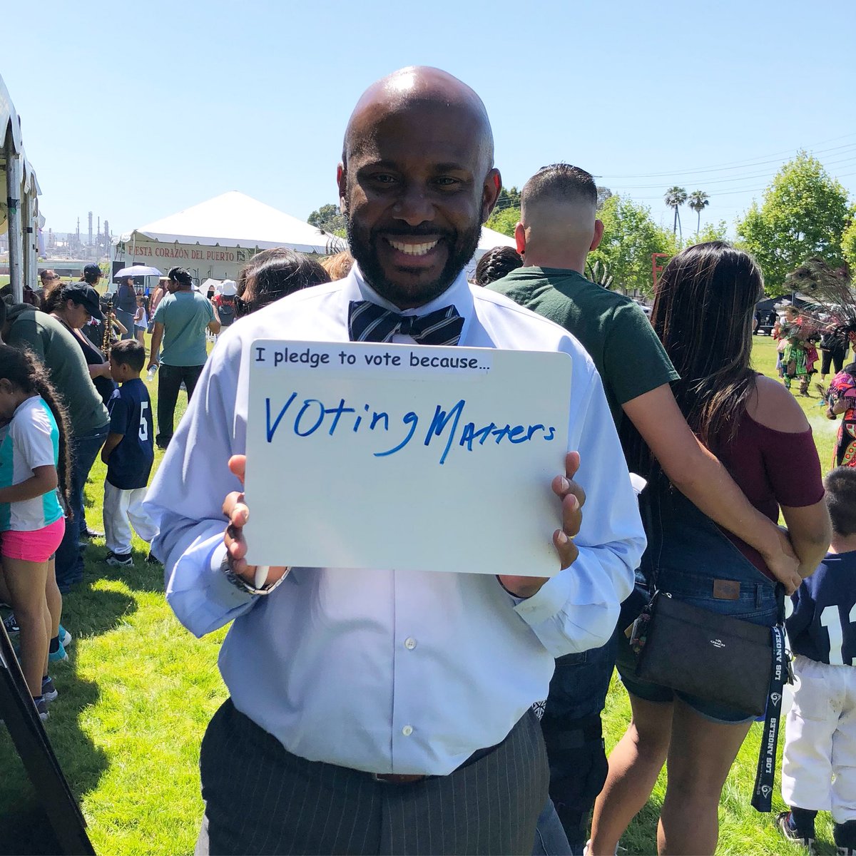 AsmMikeGipson's tweet photo. Today is #ElectionDay family. Exercise your right to vote and be heard! #PrimaryElection https://t.co/RnNwaEweCb