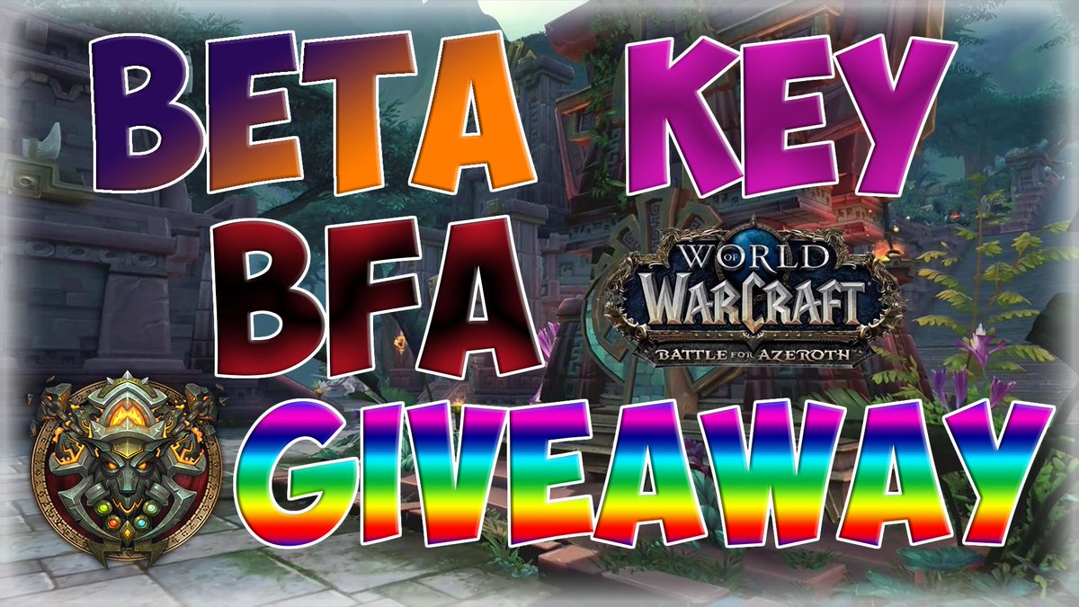 Barokoshama's tweet image. ⚡️BATTLE FOR AZEROTH BETA KEY GIVEAWAY⚡️

☝🏻: Follow, Like &amp;amp; Retweet this Tweet! | Sub to my YouTube if you want here: youtube.com/channel/UCE7VO…
✌🏻: Be Following my Twitch Channel twitch.tv/barokoshama

Winner will be picked live on stream Sunday the 9th! Good Luck