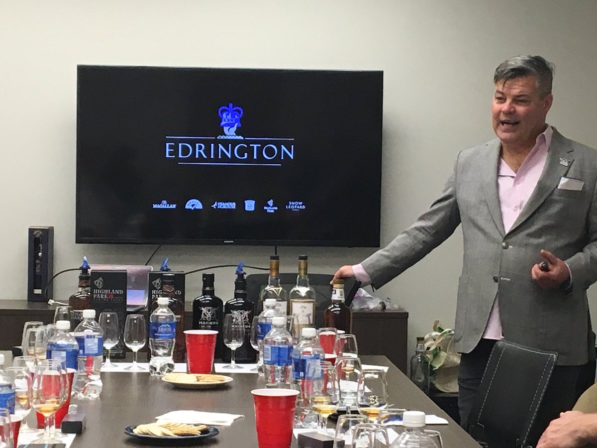 bewhiskyed's tweet photo. Thanks @DanVolway for taking the time to train our JAK’S  staff on the Macallan and Highland Park products today. A good whisky day !!!#edrington #jaksliquor #HighlandPark #macallan #whiskyseminar #beam #brandambassador #jaksbeerwinespirits https://t.co/I989X285du