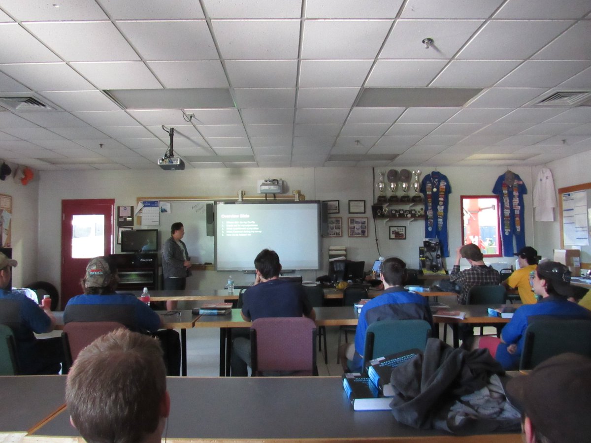 As their final project, students enrolled in Co-Ops are presenting about their experiences to rising seniors in their programs. Students have gained invaluable experiences &amp; skills in their placements - we greatly appreciate our community partners! #VTcte #softskills