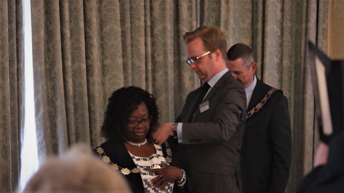 At the 2018 AMC in Llandudno history is made as the outgoing Grand Master Bro Richard Penn installs the new Grand Master Sis Marian Blankson-VanDyck