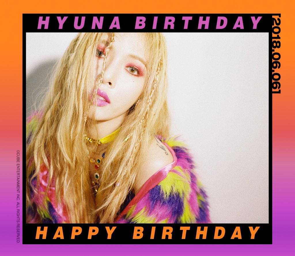 현아의 생일을 축하합니다! 
HAPPY BIRTHDAY HYUNA-! 
#HYUNA #현아