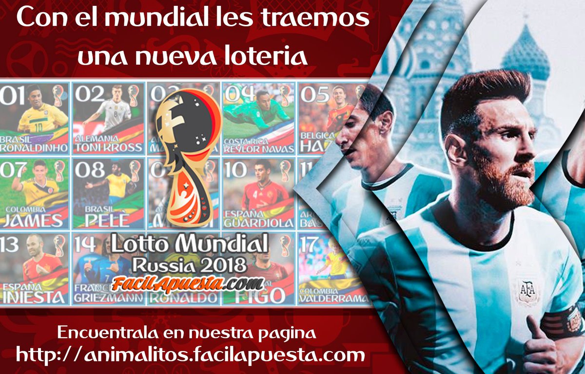 facilapuesta's tweet photo. Lotto Mundial
#facilapuestas #lotto #hipismo #sportbook #baseball #MLB #apuestas #tubululu @TUBULULU8866 @lottoactivo @Lagranjitaofic #apuesta #zulia #maracaibo #Online #apuestaonline #datos #datoslotto https://t.co/hSYYlyoUsj