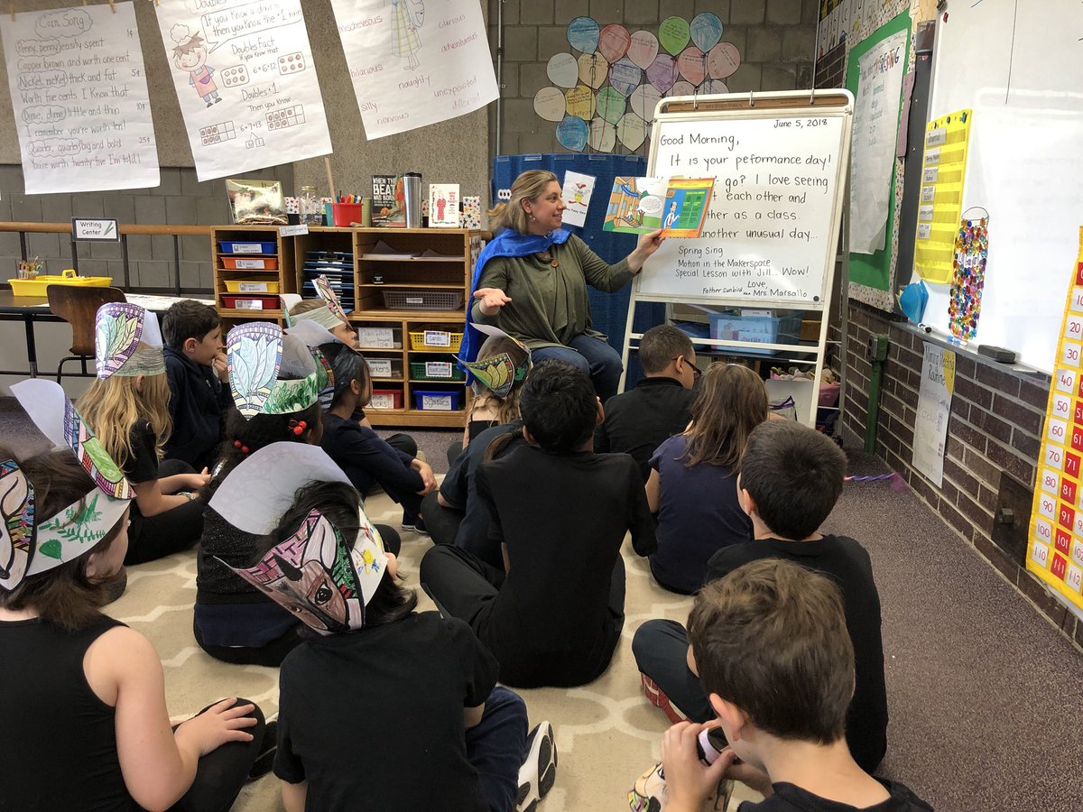 mrsmarsallo's tweet photo. Jill came in to teach us about the unthinkable, Unwonderer! She let us wear our crowns https://t.co/VDO9sKf4ZQ