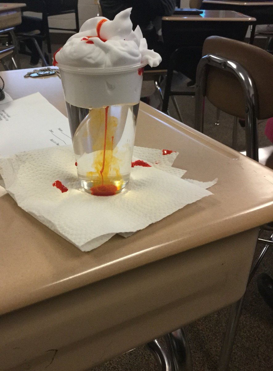 MrsCmoats's tweet photo. Room 15 was makin’ it rain 🤑💸💰 Just kidding, we literally made it rain- with rain in a cup! @Hoffman_Academy #HApride #middleschool #science #weather #makinitrain https://t.co/Wmx2dr7mxW