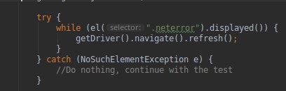 kalanord's tweet image. Problema: El proxy para entrar al ambiente de QA no anda
Solución: Poner una villereada (momentanea) en el código que refresque Chrome mientras encuentre al dinosaurio o a la carita triste. #selenium #automation #codingHacks #haxxor #ifItsStupidButItWorksItAintStupid