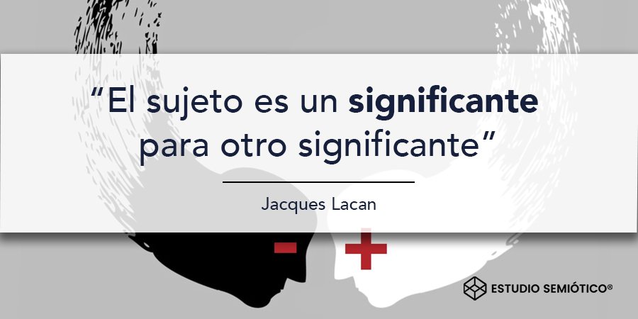 EstSemiotico's tweet photo. "El #sujeto es un #significante para otro significante" #JacquesLacan

#Semiótica #Comunicación #Signos #FelizMartes https://t.co/qmg87zCXzt