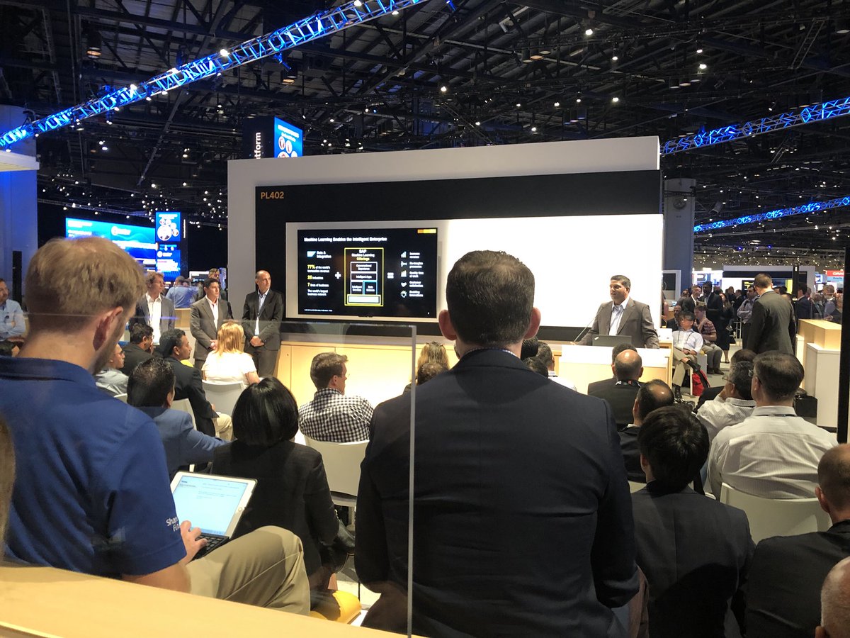 deepusasid's tweet photo. Great session on #sappredictive #sapleonardo @SAPPHIRENOW with @chandransar https://t.co/rqfHYoFWnk