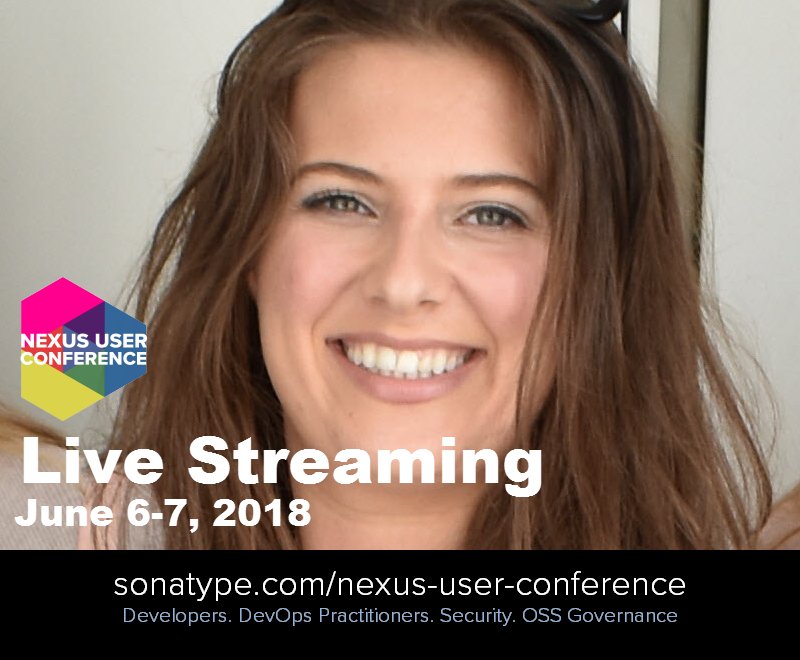 sonatype's tweet photo. #NexusUserCon18: 30+ sessions. Live online. Free. #Sonatype's
Stefania Chaplin (@devstefops), will show 5 Lightning Solutions on the Nexus Platform as part of the Nexus Platform Track. Sign-up for the Live Stream ππ»https://t.co/VgQUEQgDTZ #DevSecOps https://t.co/kfy7vBN2R2