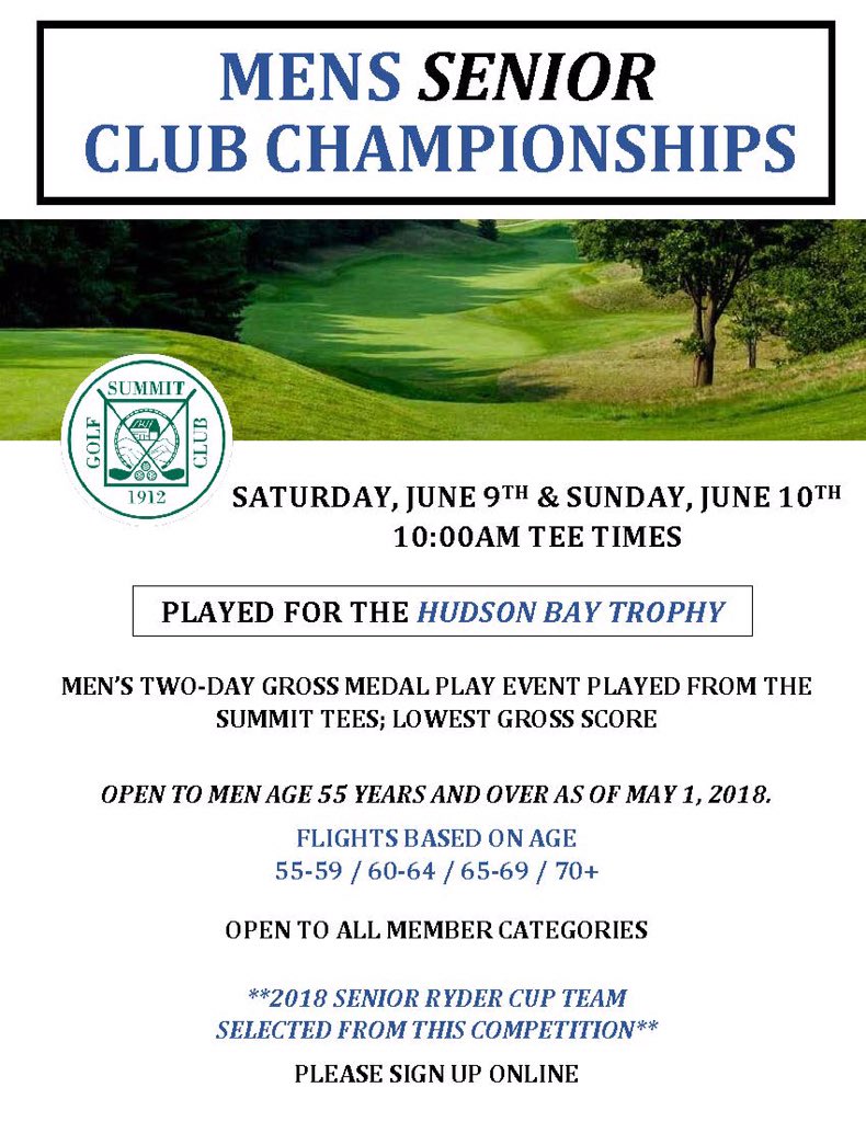 senior open tee times saturday