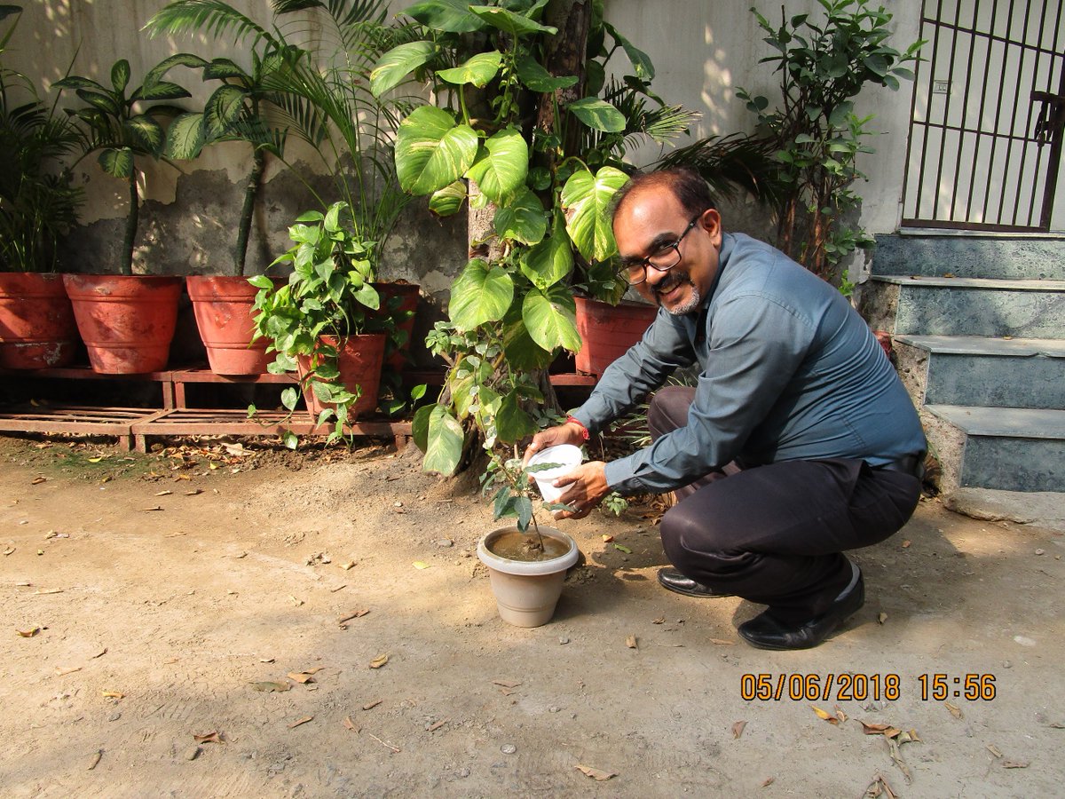 ecociate's tweet photo. #Ecociate Celebrating World #Environment Day, On this occasion, #Ecociate has initiated a plantation drive by @skmohanta, Director.@kirtimishra1 @nirmallyamandal @Santosh_irm @WED2018India https://t.co/hbAHx3VYDO
