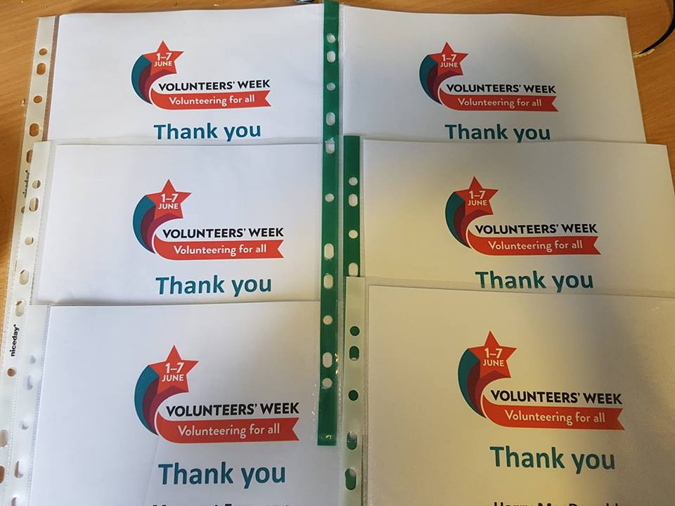 Lots of Thank you certificates going out to so many amazing volunteers for all their hard work and commitment to groups. 

If you have volunteers you wish to say thank you to with a certificate contact  volunteerofficer@slcvo.org.uk to arrange them. 

 #VolunteersWeekScot