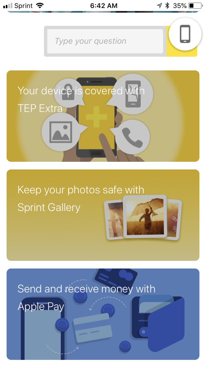 SeanPetersen9's tweet photo. Great tips and tricks offered by #TechExpertApp included with your @TEPPlus protection plan! @SprintSouthEast @Sprint_PR @sprintnews https://t.co/Q7EXd3st5g