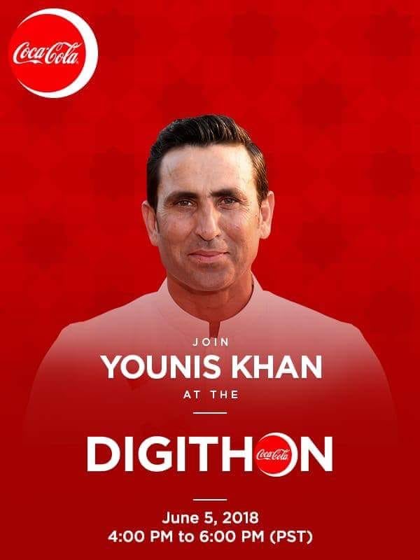 HariMirchein's tweet photo. Today’s donation drive by Coca-Cola #ForEdhi is called Digithon (pak’s first) and our legend Younis Khan will be part of it!
Connect through FB LIVE on Coke’s page!
#EidiForEdhi https://t.co/voLxYVNejD