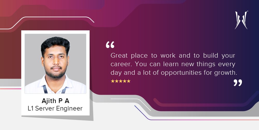 hashroot's tweet image. Your enthusiasm is a personality trait that cannot be learned and a skill which cannot be taught. Thank you, Ajith for being part of @Hashroot

#L1ServerEngineer #ManagedServiceProvider #InfrastructureManagementServices