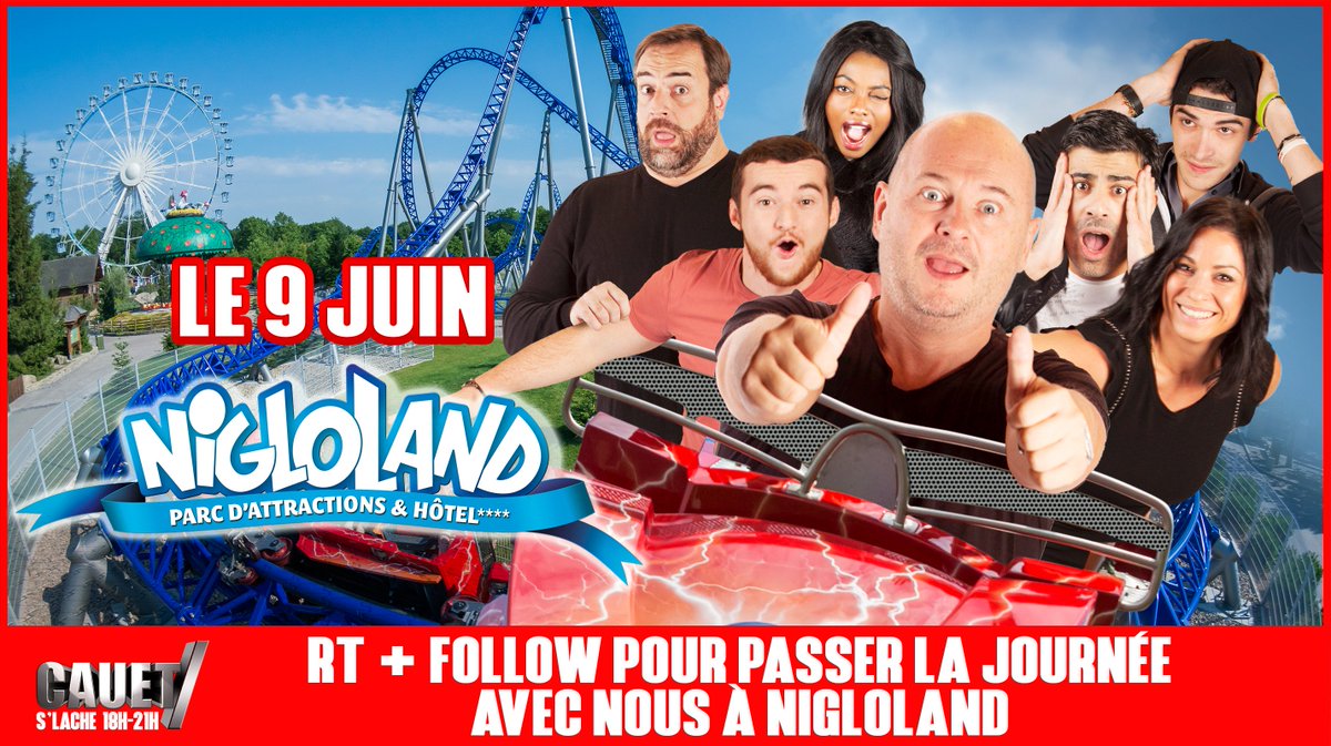 cauetofficiel's tweet photo. ⚠️Concours ⚠️
#RT ce tweet + #Follow mon compte pour venir avec nous samedi à @Nigloland 😉 https://t.co/z8YoJq00GL