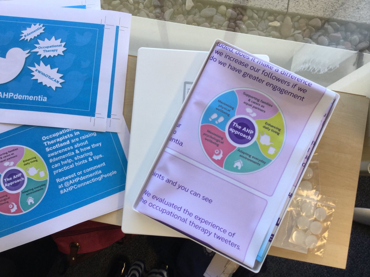 elaineahpmh's tweet photo. Poster all ready for sharing at #RCOT18 talking about #AHPconnectingPeople & how a team of us are sharing our occupational therapy knowledge in #dementia as an improvement project for #ScILc10
#thankyou @AliAHPDem @CarrieOTmh @sammhahp @juliebrownOT @dorman_lynn #WithOTuCAN https://t.co/IpluHfez1e