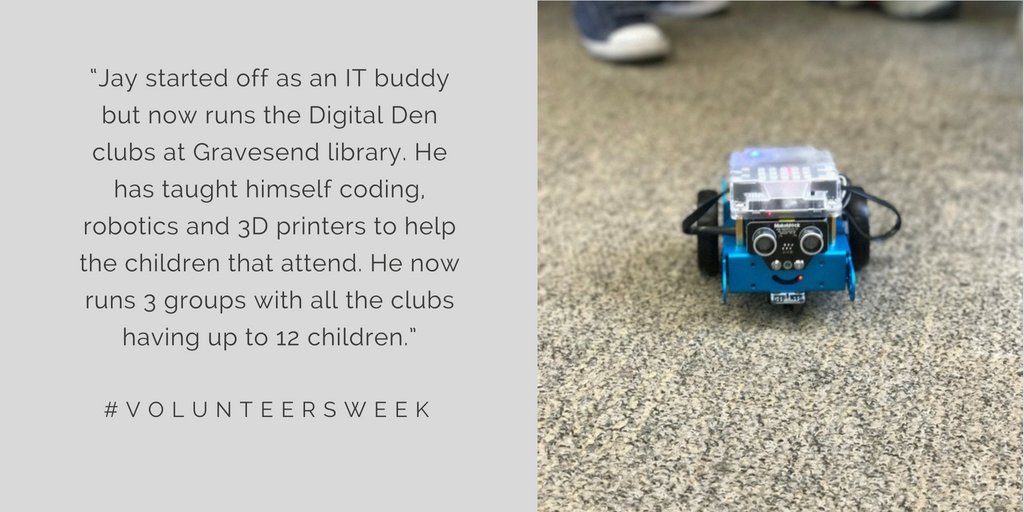 West_Kent's tweet photo. #volunteersweek #gravesend #library #ITbuddy #digitalden #volunteer #time2give @NCVOvolunteers @VolunteersWeek @kentlibraries https://t.co/1mvybG9aCv