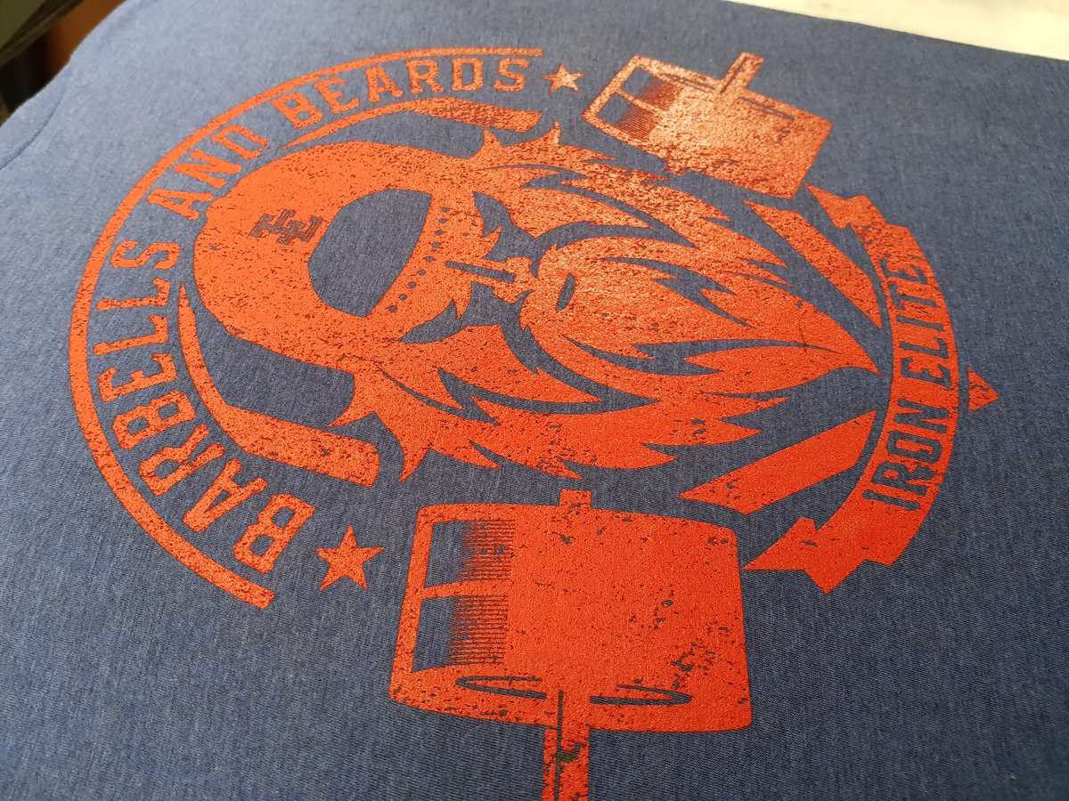 Barbells And Beards | Red / Navy Combo 💪💪🧔 Hand printed in house.

ironelite.co.uk

#beards #bearded #ironeliteapparel #ironelite #athleticwear #fitness #beardgang #gym #dumbells #physique #bodybuilder #workout #weightlifting #training #muscle #fitfam