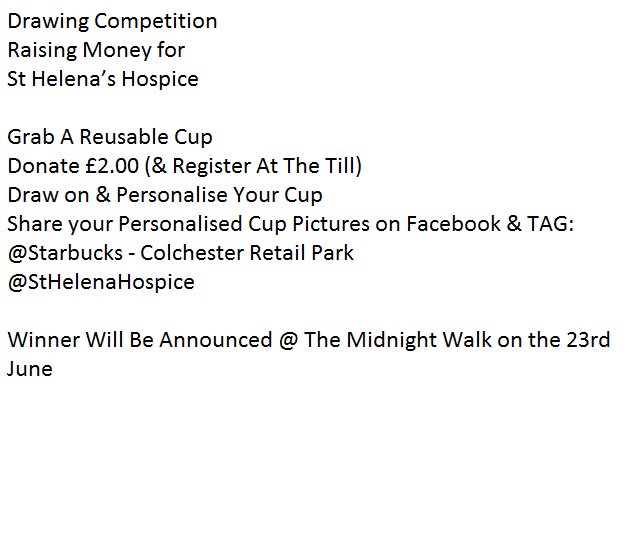 Pop In - store to find out more about our Charity Drawing Competition!