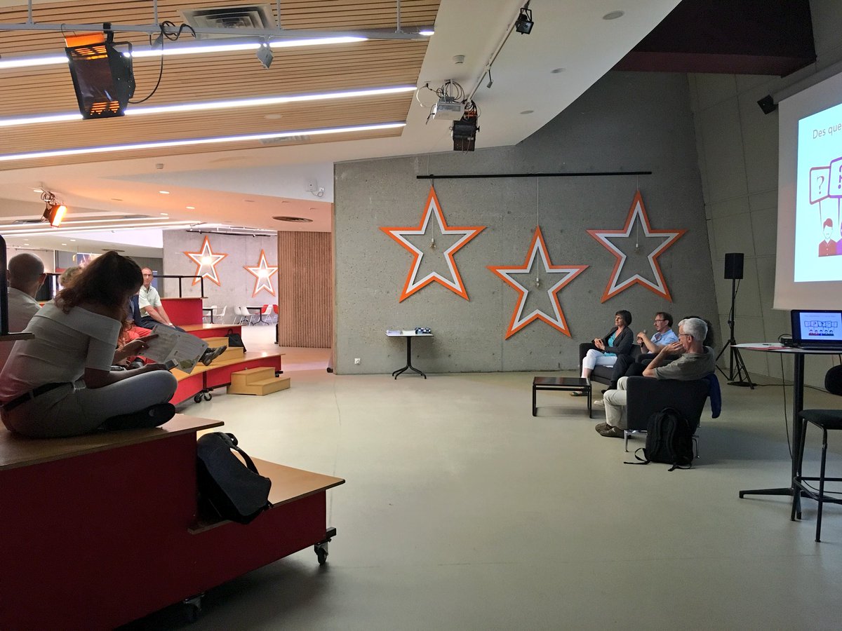 #mobdaypartdieu Fin de la première table ronde « tout sur le plan de déplacement mobilité » animée par <a href="/AtelierPopCorn/">Atelier Pop Corn</a>. Merci à nos invités <a href="/clubpartdieu/">Club Part-Dieu</a> : <a href="/SarahBabouot/">Sarah Babouot</a>, Michel Fourot, Éric Billard et Francoise Rolland ainsi qu’aux participants !