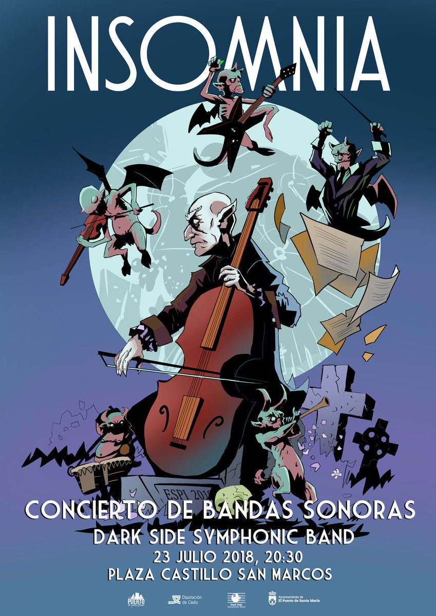 DarkSideSymBand's tweet photo. ¡Tenemos fecha para el próximo concierto! Nos vemos el 23 de julio en #Insomnia. Un concierto de las #BSO de vuestras películas y series favoritas #ElPuerto #HarryPotter #StarWars #DoctorWho #JuegodeTronos #LordOfTheRings https://t.co/955Ha7Ydrl