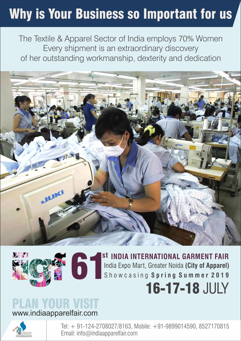 lthukral's tweet photo. @HCICanberra We request you to help us reach and extend a warm invitation to leading Apparel Buyers and Brands all over the world for the 61st @IIGFIndiaFair @IIGFIndiaFair this July of 2018.  Please share our tweet and visit https://t.co/wVHjxWzlhE https://t.co/hkE2PZelQ7