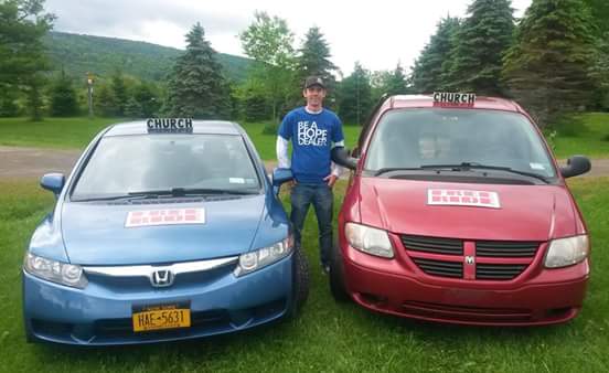 RedemptionNY's tweet photo. Two new vehicles donated to the #OneontaRides "Kindness Fleet!" Giving us a total of 🚗 🚗 🚗 🚗 to work with for the upcoming school year. So thankful for people's generosity and excited that the Kindness Team can now get 2x as many people home safe. https://t.co/LBmEDuhWWQ