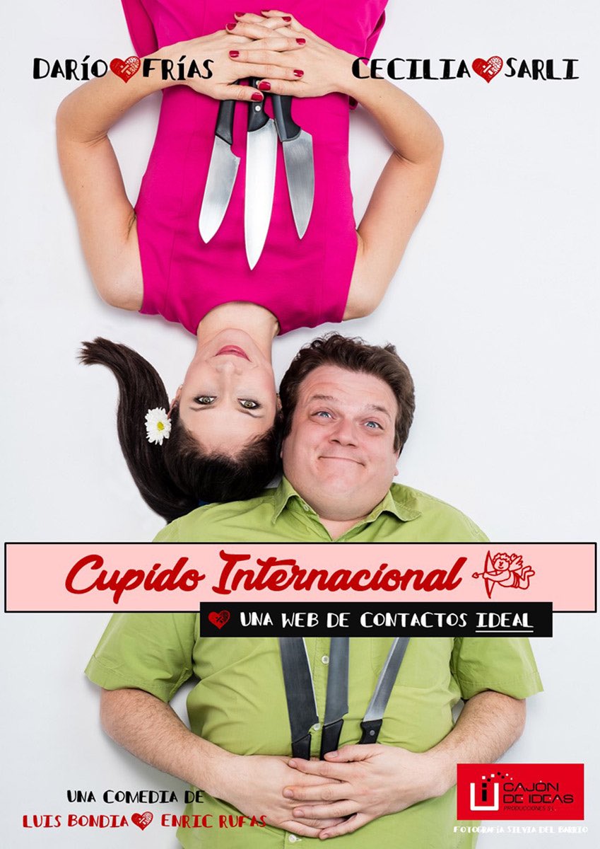 Este jueves a las 22:15, #CupidoInternacional, una comedia sobre la búsqueda del amor (o algo parecido). Con #DaríoFrías y <a href="/CeciliaSarli/">Cecilia Sarli</a> Reserva en atrapalo.com/entradas/cupid…