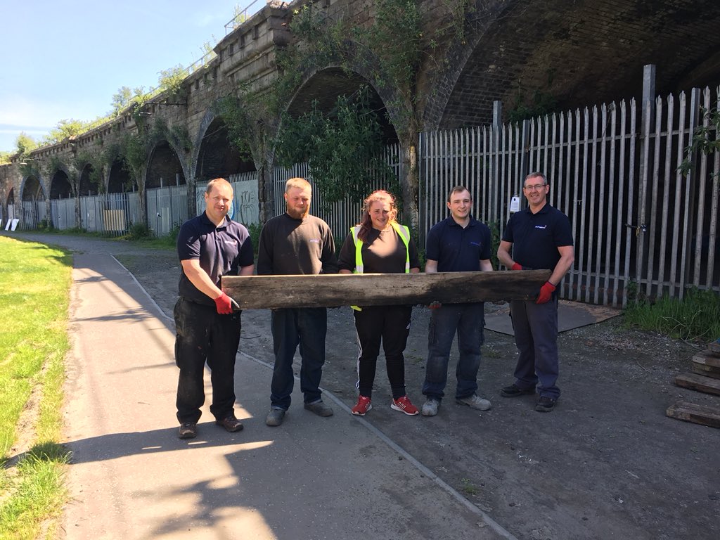 McT_Community's tweet photo. Activity 2 - @McT_Community and our apprentices helping @GorbalsMensShed with creating new workshop space. #volunteersweek2018 #apprenticechallenge @DYWGlasgow https://t.co/paWtSxHgag