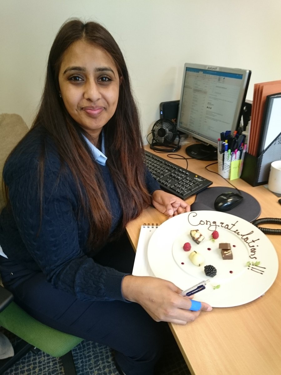 FoxCollectionHR's tweet image. Well done Aditi for welcoming 10 new members to @FoxhillsSurrey today! #achievement #greatwork #chocolates