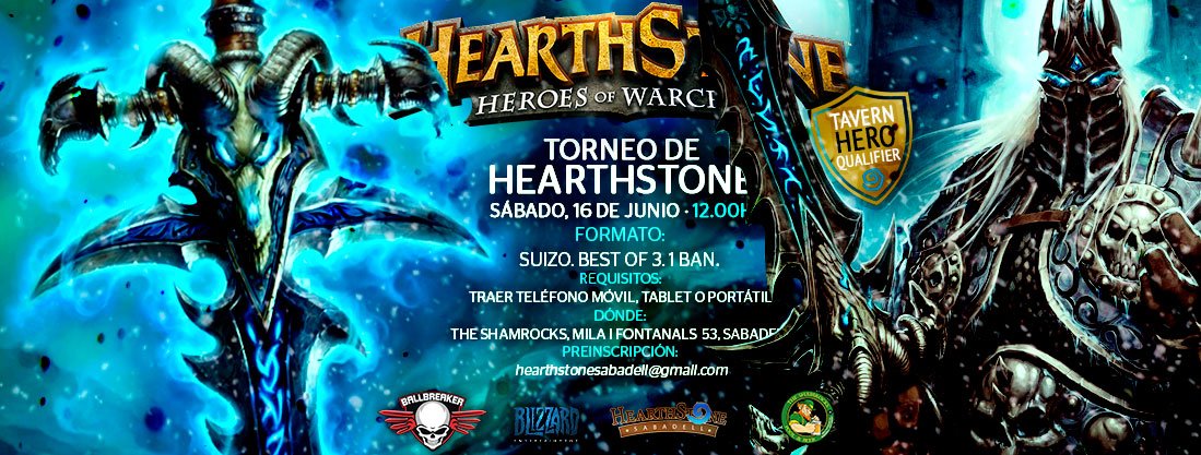 Y aquí tenemos el siguiente y último #tavernhero de la temporada! Recordad preinscripción al e-mail hearthstonesabadell@gmail.com no faltéis! <a href="/TSHAMROCKS/">THE SHAMROCKS</a> <a href="/PlayHearthstone/">Hearthstone</a> <a href="/HSesports/">Hearthstone Esports</a> #firesidegatherings