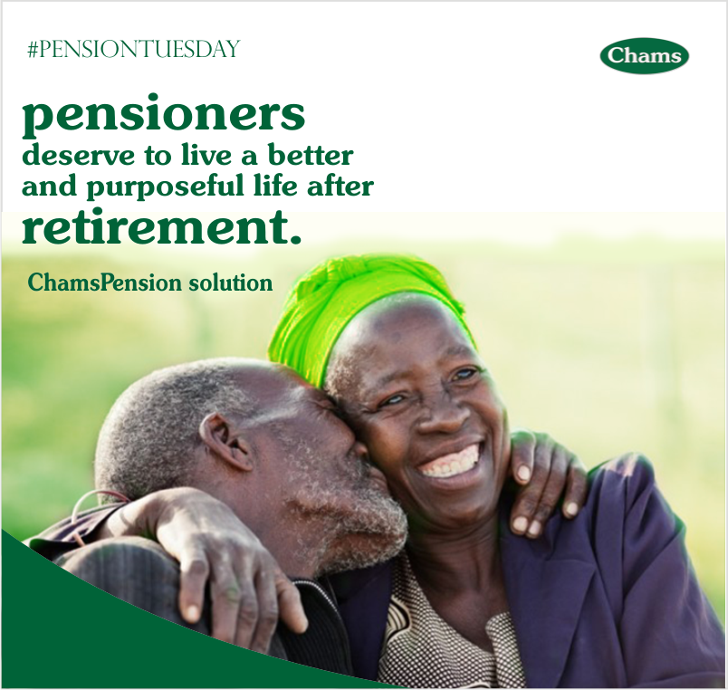 ChamsHoldCo's tweet photo. Pensioners deserve to live a better and purposeful life after retirement .
#Solutionthatworks
#ChamsPensionSolution
#ChamsPlc
#Retirement
#Pensioners
#Pension
#Pensiontuesday https://t.co/UzubvKOlW2